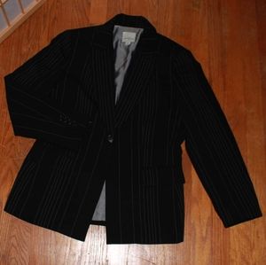 Anne Klein Petite Pinstripe Suit Jacket